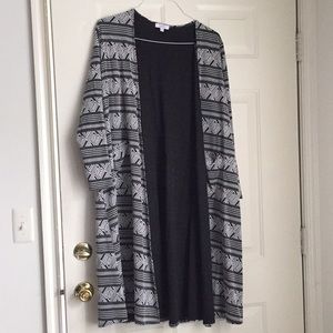 EUC Lularoe Sarah cardigan sweater black size M